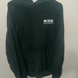 Old Navy vintage dark green hoodie. 632 green 90s Streetwear. XL